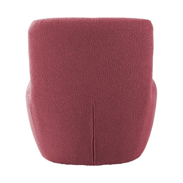 Ružičasta fotelja od bouclé tkanine Ada – Leitmotiv-image-4