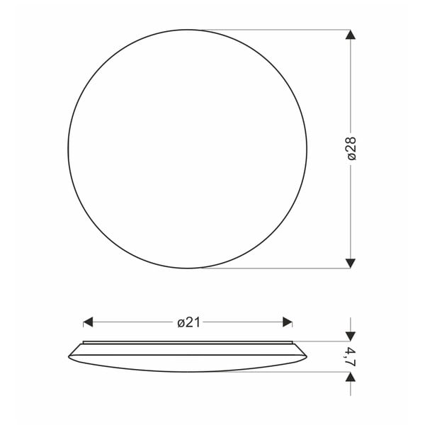 Bijela LED stropna svjetiljka ø 28 cm Mega – Candellux Lighting-image-2
