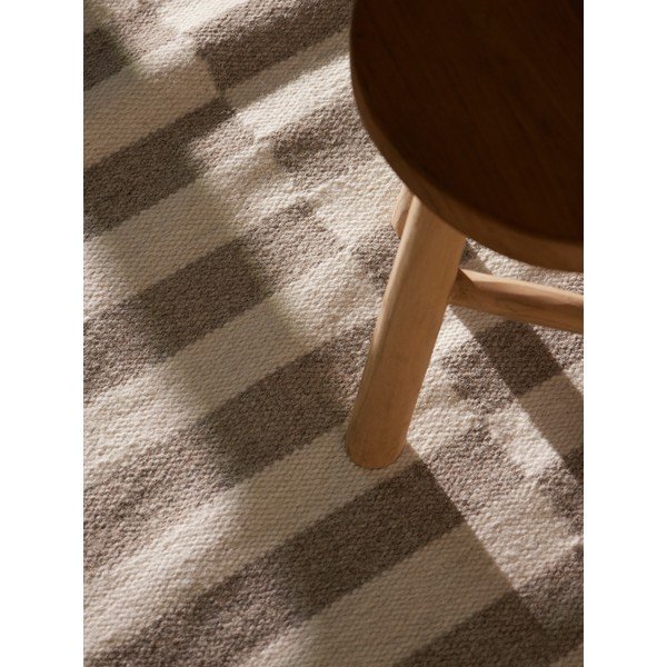 Bijeli/sivi obostrani/ručno rađen vunen tepih 160x230 cm Vika – Hanse Home-image-3