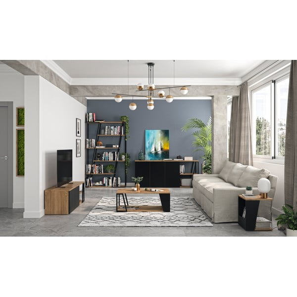 Stolić za kavu s pločom u dekoru oraha 40x40 cm Albi - TemaHome-image-1