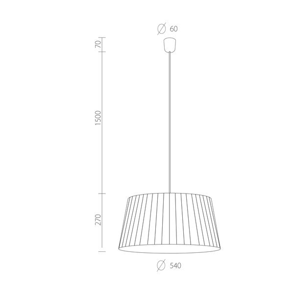 Bijela stropna svjetiljka Sotto Luce KAMI, Ø 54 cm-image-2