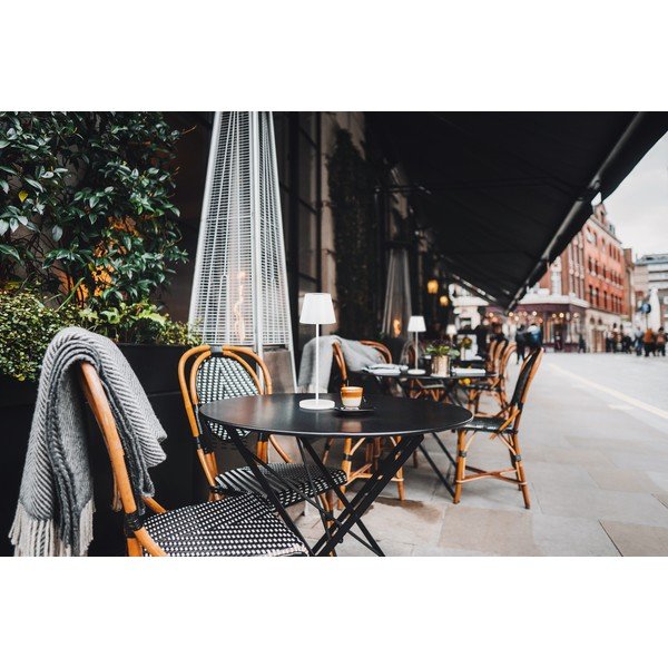 Bijela LED stolna lampa s mogućnosti zatamnjivanja s metalnim sjenilom (visina 34 cm) Cosenza 2.0 – Fischer & Honsel-image-1