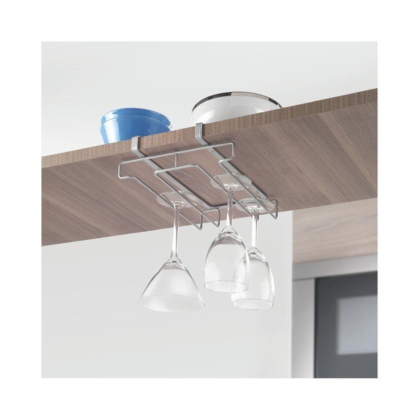 Viseći stalak za 8 čaša Metaltex Glass, dužina 20 cm-image-1