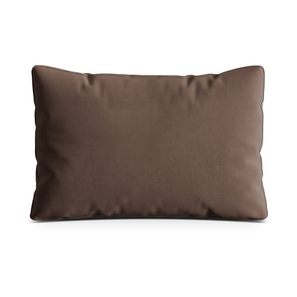 Smeđi baršunast ukrasni jastuk za sjedeću garnituru Kemi – Cosmopolitan Design