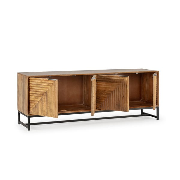 TV komoda od masivnog manga u prirodnoj boji 160x58x40 cm Nereida – MOME-image-3