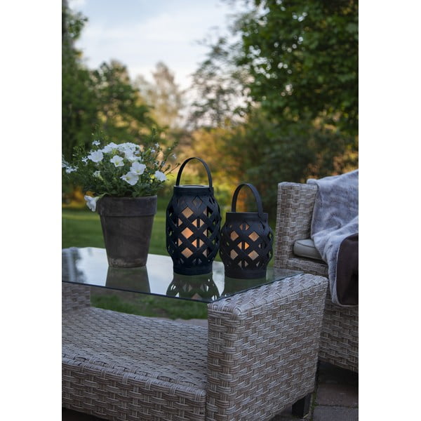 Crna lampa Star Trading Flame Lantern, visina 23 cm-image-3