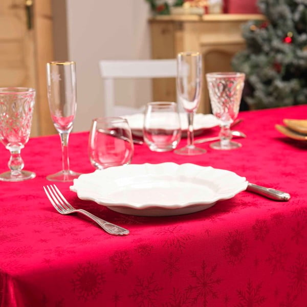 Stolnjak s božićnim motivom od jacquarda 140x300 cm Flocons – douceur d'intérieur-image-2