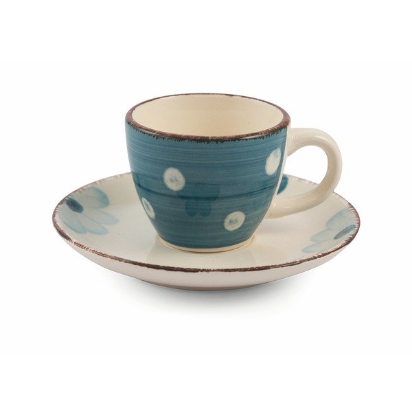 Set s 6 šarenih espresso šalica s tanjurićima VDE Tivoli 1996 Tazzine-image-4