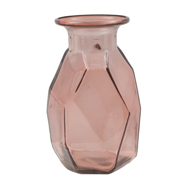 Ružičasta vaza od recikliranog stakla Mauro Ferretti Ambra, ⌀ 9 cm