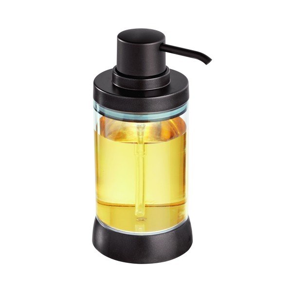 Crni dozator sapuna s pumpicom u tamnoj brončanoj boji iDesign Haley-image-1