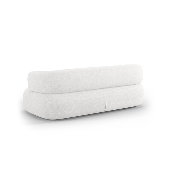 Sofa od bouclé tkanine boje slonovače 178 cm Jenny – Micadoni -image-3