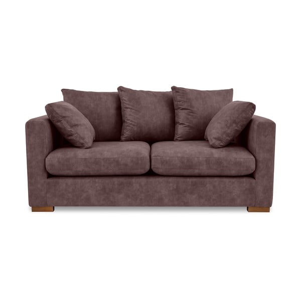 Tamno smeđa sofa od imitacije kože 175 cm Hamburg – Scandic
