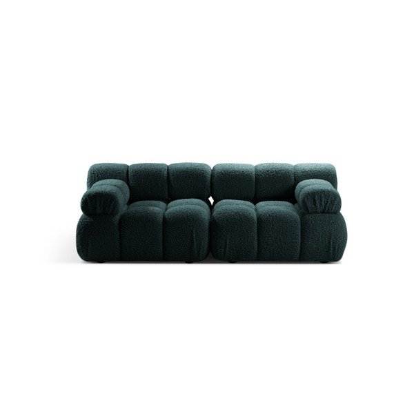 Petrolej zelena sofa od bouclé tkanine 188 cm – Micadoni 