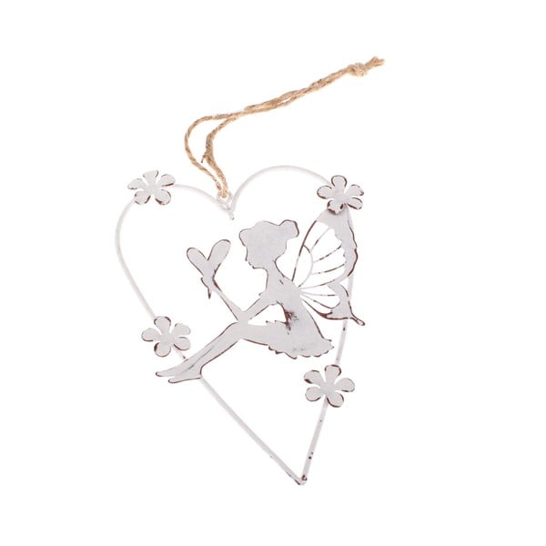 Metalni viseći ukras Dakls Fairy With Heart
