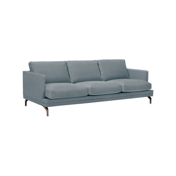 Siva trosjeda s bazom u zlatnoj boji Windsor &amp; Co Sofas Jupiter-image-1