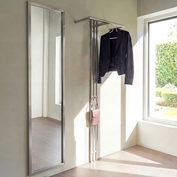 Željezna zidna vješalica u srebrnoj boji 65 cm Senza – Spinder Design-image-1
