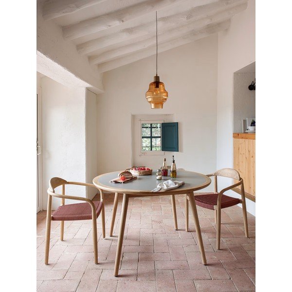 Vrtna stolica od eukaliptusa s naslonima za ruke Kave Home Glynis-image-4