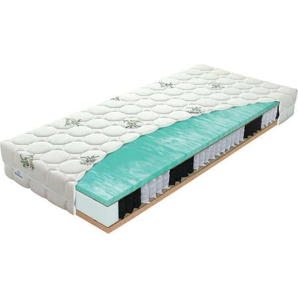 Tvrd/srednje tvrd obostrani madrac s oprugama 90x200 cm Primátor Biogreen  – Materasso-image-2