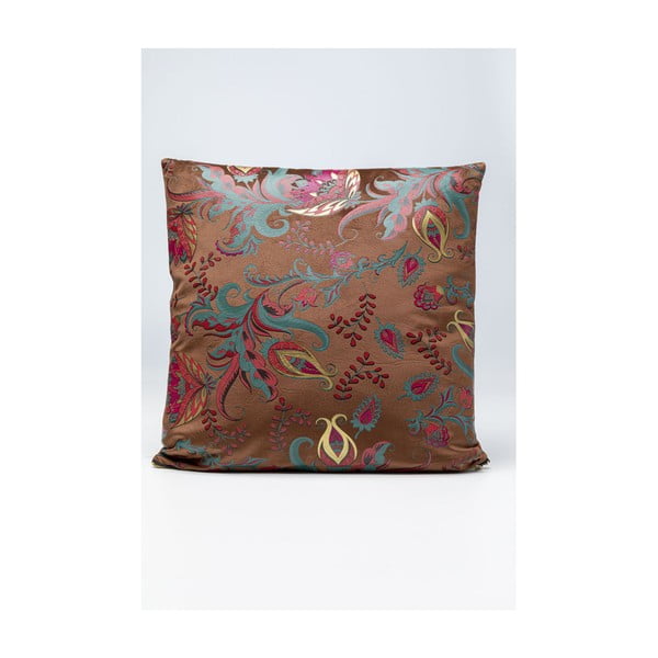 Jastuk kare dizajn cvjetni braun, 45 x 45 cm