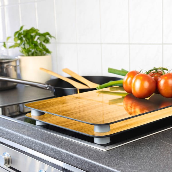 Zaštitni poklopci za štednjak u setu od kaljenog stakla 2 kom 52x30 cm Wooden – Maximex-image-1