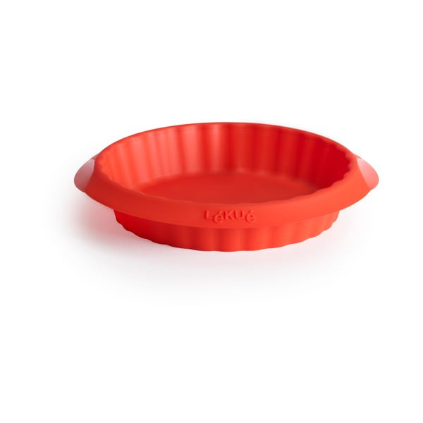 Crveni silikonski kalup za tortu Lékué, ⌀ 12 cm