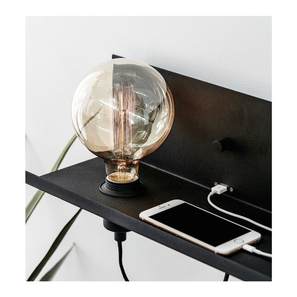 Crna zidna svjetiljka s USB priključkom za punjenje Markslöjd Multi-image-2