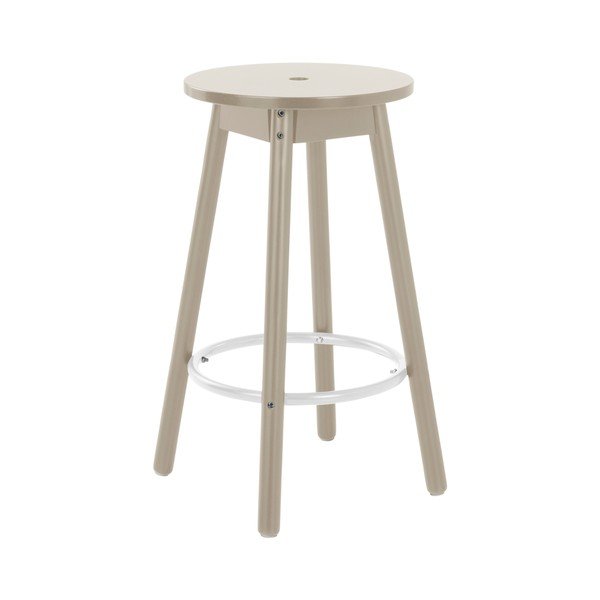 Siva barska stolica od masivnog bora (visine sjedala 65 cm) Kinna – Jotex