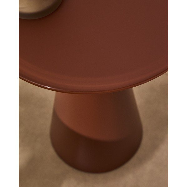 Okrugao pomoćni stol sa staklenom pločom stola ø 35 cm Wilshire – Kave Home-image-4