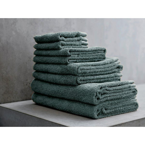 Zeleni ručnik iz Terry pamuka Södahl Leaf, 60 x 40 cm-image-1