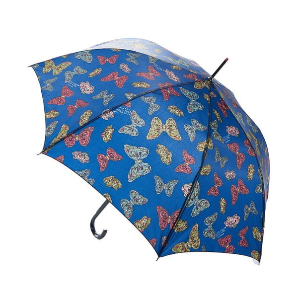 Plavi štapić kišobran Leptiri, ⌀ 102 cm