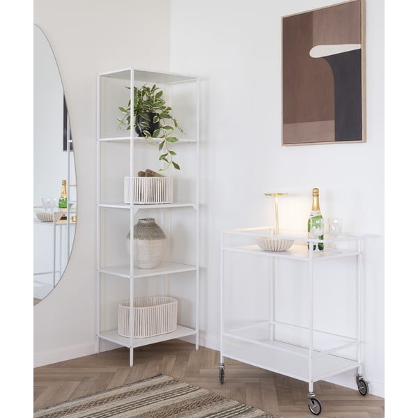 Metalna kolica za posluživanje na kotačima 40x68 cm Vita – House Nordic-image-2