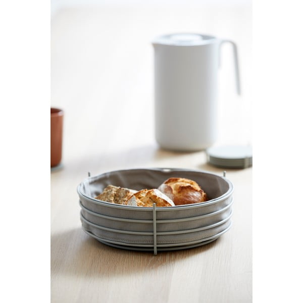 Siva košara za pecivo s vatom Zone Singles-image-1