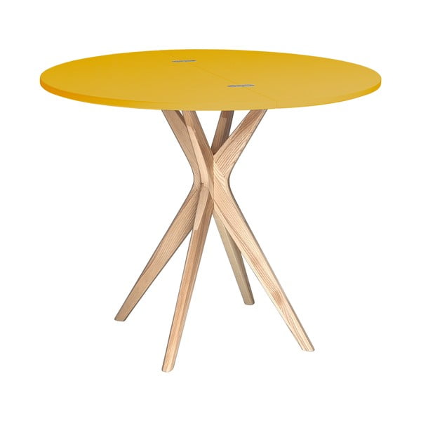 Okrugli proširiv blagovaonski stol 45x90 cm Jubi – Ragaba-image-2