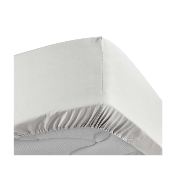 Bijela plahta s gumom od pamučnog perkala 90x190 cm Percaline – douceur d'intérieur-image-3