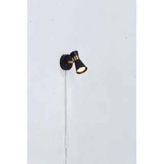 Crna zidna lampa (duljina 12 cm) Folie - Markslöjd