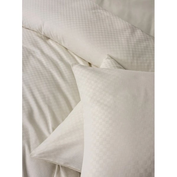 Bež posteljina za krevet za jednu osobu od renforce pamuka 140x200 cm Checkered – Mila Home Luxury-image-4