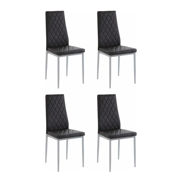Set od 4 crne stolice Støraa Barak