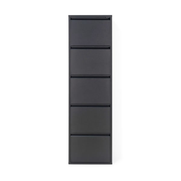 Crni metalni preklopni ormarić za cipele 50x169x15 cm Billy – Spinder Design-image-3