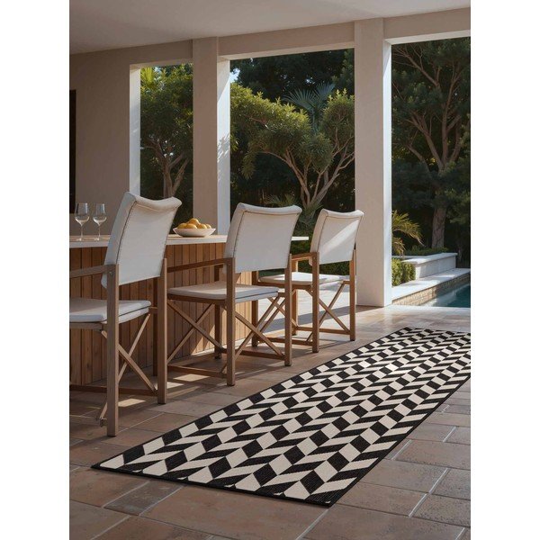 Crna/krem unutarnja i vanjska staza 80x200 cm Haringey Terrick – Ted Baker-image-2