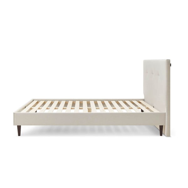 Bež tapecirani bračni krevet s podnicom 160x200 cm Tory - Bobochic Paris-image-2