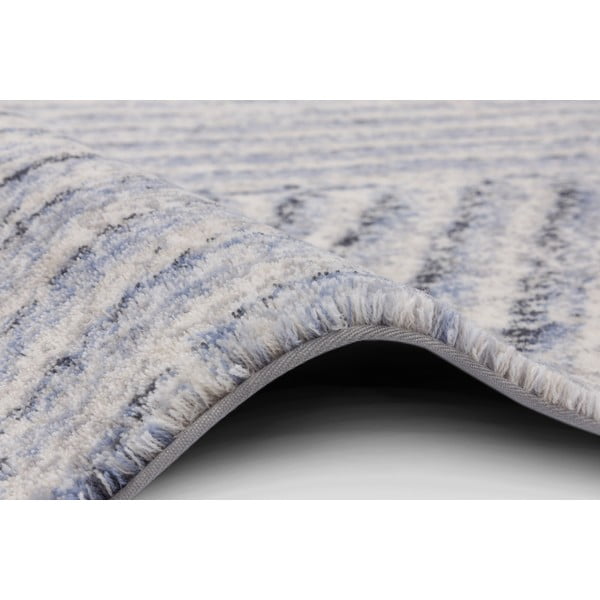 Svijetlo plavi vuneni tepih 200x300 cm Strokes – Agnella-image-2