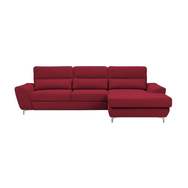 Crveni kauč na razvlačenje Windsor &amp; Co Sofas Omega, desni kut
