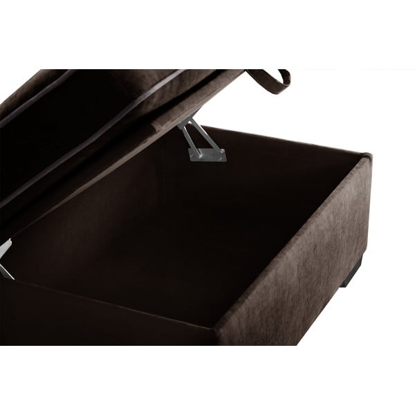 Smeđi tabure s prostorom za odlaganje Jalouse Maison Serena-image-1