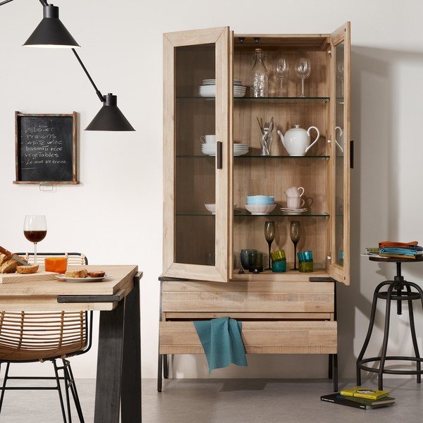 Vitrina s 2 ladice Kave Home Disset-image-4