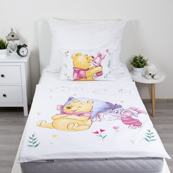 Pamučna dječja posteljina za dječji krevetić 100x135 cm Winnie the Pooh "Pooh Hugs" – Jerry Fabrics-image-1