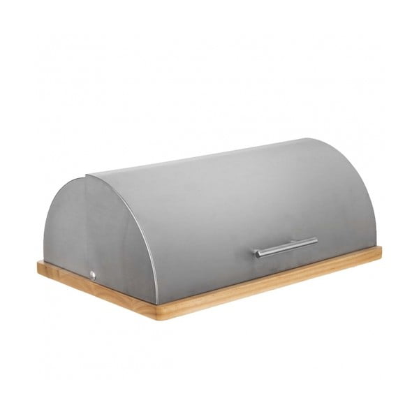 Posuda za kruh od nehrđajućeg čelika i bambusa Orion Basic-image-1