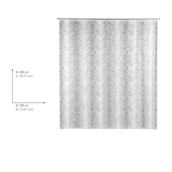 Svijetlo siva tuš zavjesa Wenko Samoa-image-1