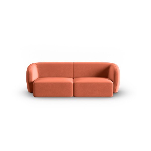 Ružičasta baršunasti sofa 188 cm Paolo – Milo Casa