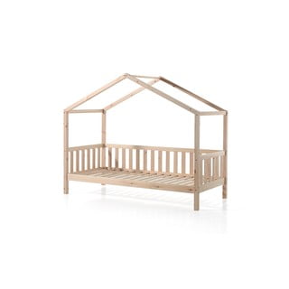 Dječji krevet u obliku kućice od borovine Vipack Dallas, 90 x 200 cm
