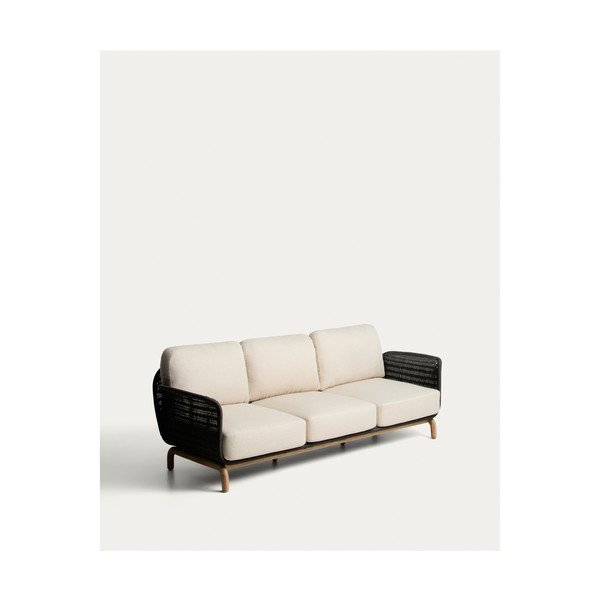 Siva/bež podstavljena vrtna sofa Alipa – Kave Home-image-3
